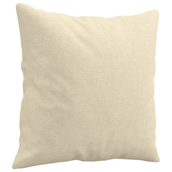 vidaXL 3-Piece Sofa Set with Cushions Cream Fabric