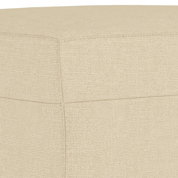 vidaXL 3-Piece Sofa Set with Cushions Cream Fabric