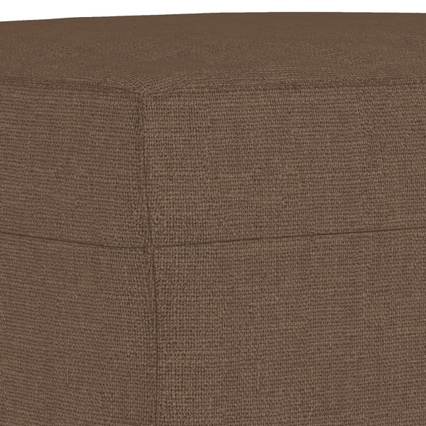 vidaXL 3-Piece Sofa Set with Cushions Brown Fabric