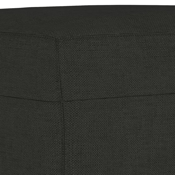 vidaXL 3-Piece Sofa Set with Cushions Black Fabric