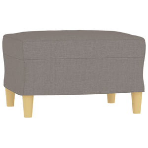 vidaXL 3-Piece Sofa Set with Cushions Taupe Fabric