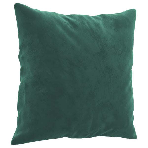 vidaXL 4-Piece Sofa Set with Cushions Dark Green Velvet