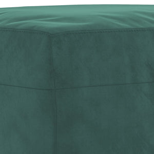 vidaXL 4-Piece Sofa Set with Cushions Dark Green Velvet