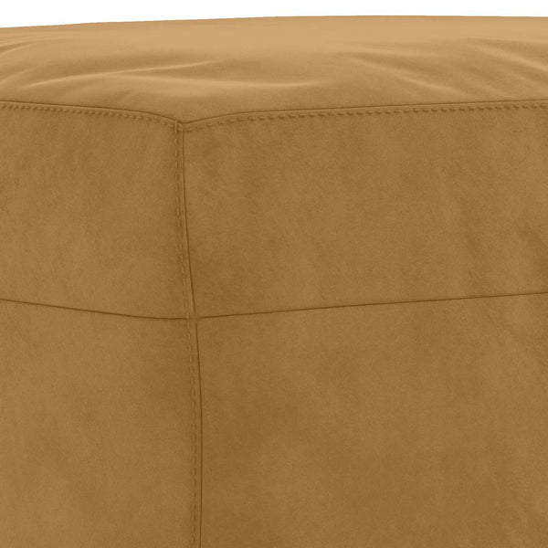 vidaXL 3-Piece Sofa Set with Cushions Brown Velvet