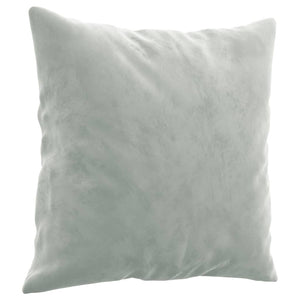vidaXL 2-Piece Sofa Set with Cushions Light Grey Velvet
