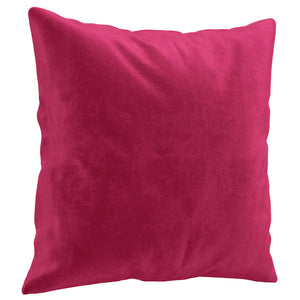 vidaXL 2-Piece Sofa Set with Cushions Wine Red Velvet