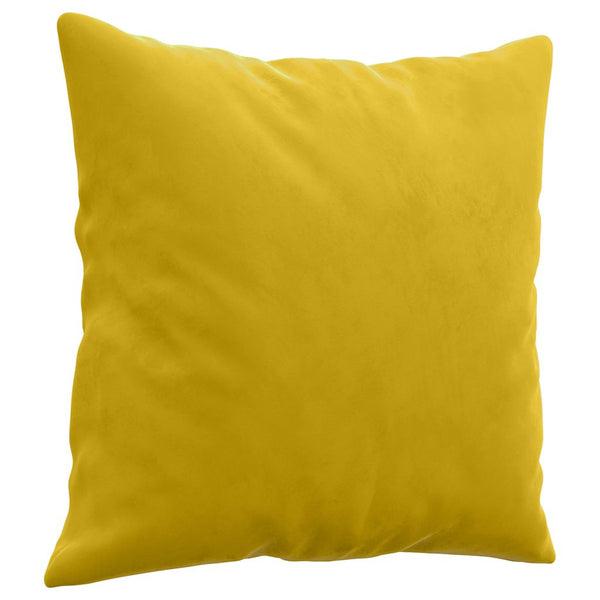 vidaXL 2-Piece Sofa Set with Cushions Yellow Velvet