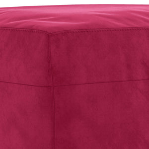 vidaXL 3-Piece Sofa Set with Cushions Wine Red Velvet