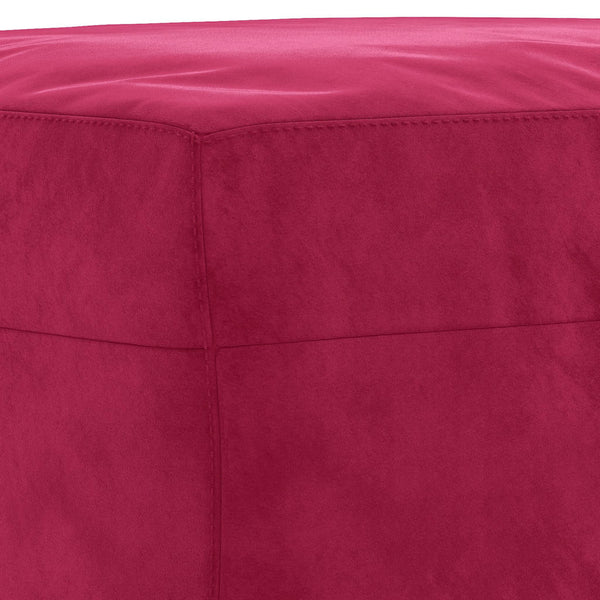 vidaXL 3-Piece Sofa Set with Cushions Wine Red Velvet