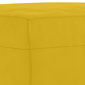 vidaXL 3-Piece Sofa Set with Cushions Yellow Velvet