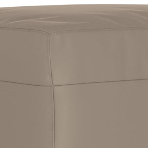vidaXL 4-Seater Sofa Set with Cushions Taupe Microfiber Fabric