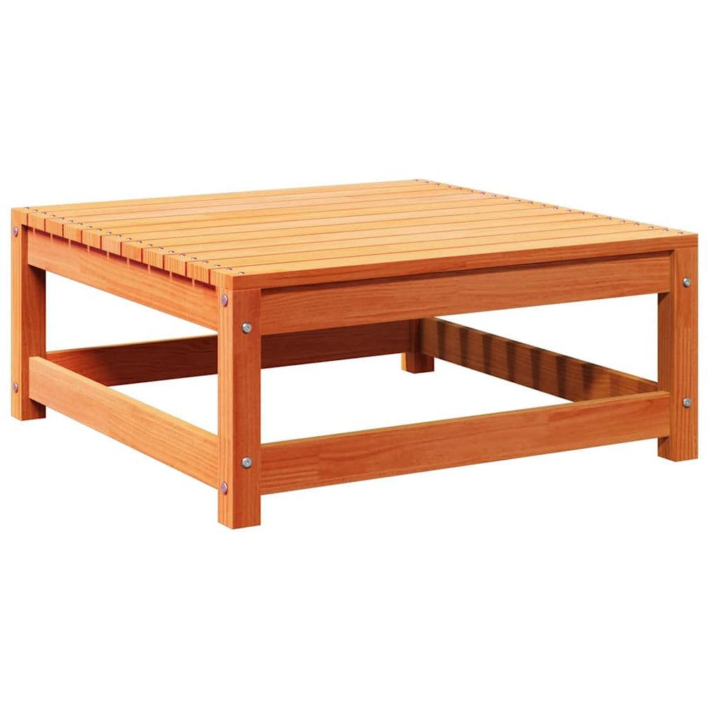vidaXL Garden Stool Wax Brown 70x70x30 cm Solid Pine Wood