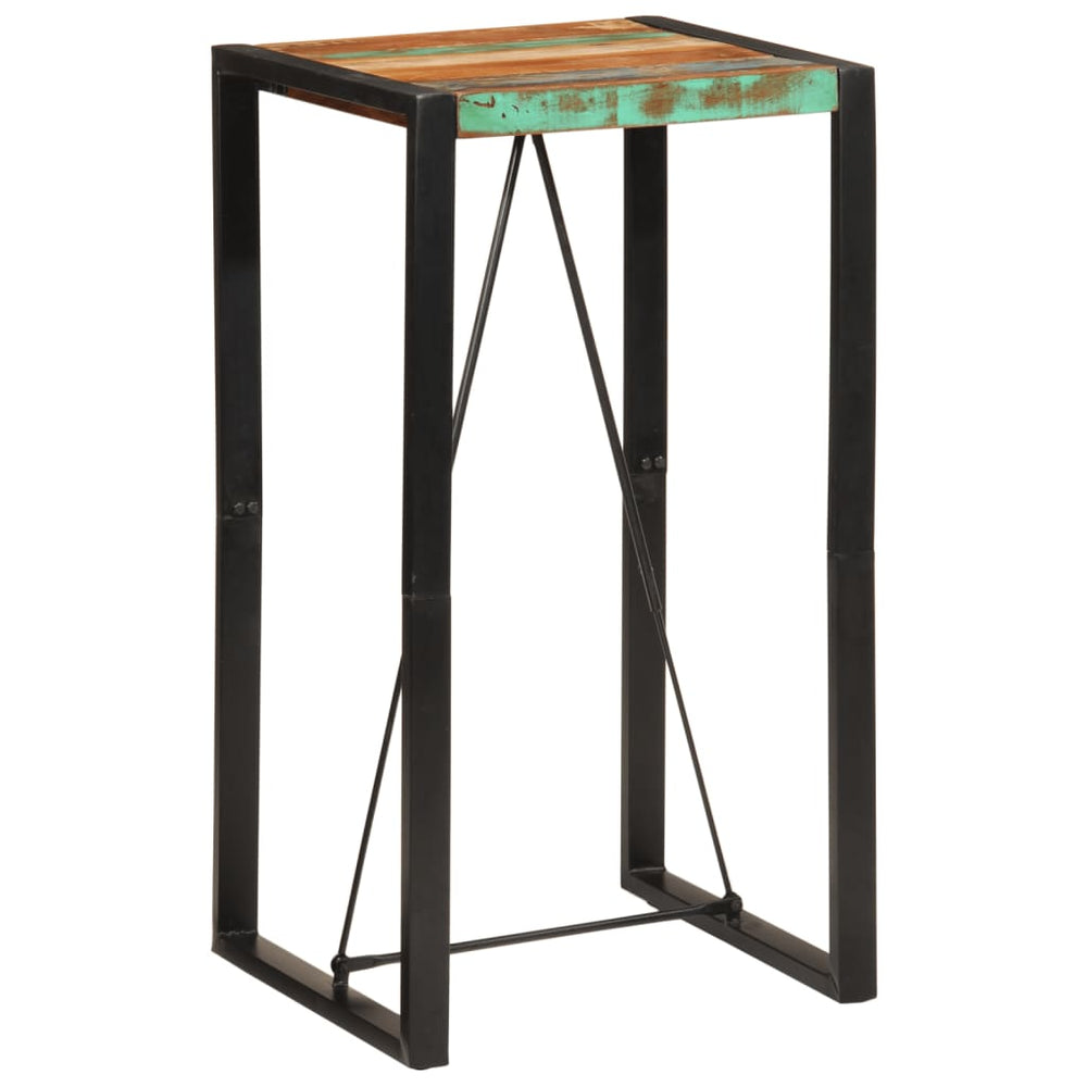 vidaXL Bar Table 60x55x110 cm Solid Reclaimed Wood