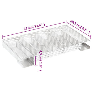 vidaXL Cold Smoke Generator 8-Chamber 35 cm Stainless Steel