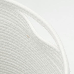 vidaXL Storage Basket with Lid Brown & White Ø40x35 cm Cotton