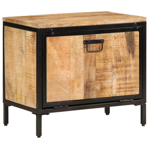 vidaXL Shoe Cabinet 60x35x53 cm Rough Solid Mango Wood