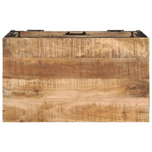 vidaXL Shoe Cabinet 60x35x53 cm Rough Solid Mango Wood