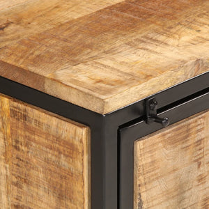 vidaXL Shoe Cabinet 60x35x53 cm Rough Solid Mango Wood