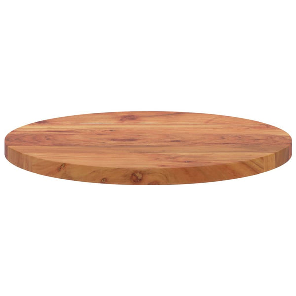 Tischplatte Ø60cm Akazie Massivholz Rund