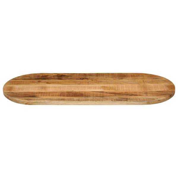 vidaXL Tabletop 80x40x2.5 cm Oval Rough Solid Mango Wood