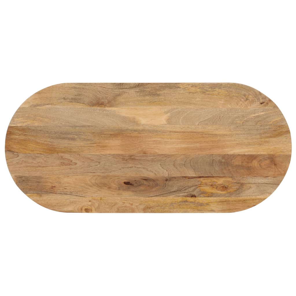 vidaXL Tabletop 100x40x2.5 cm Oval Solid Mango Wood