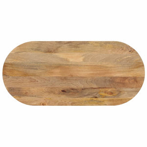 vidaXL Tabletop 140x50x2.5 cm Oval Solid Mango Wood