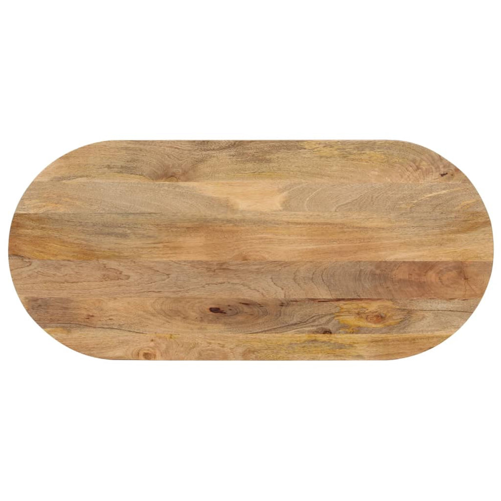 vidaXL Tabletop 140x60x2.5 cm Oval Solid Mango Wood