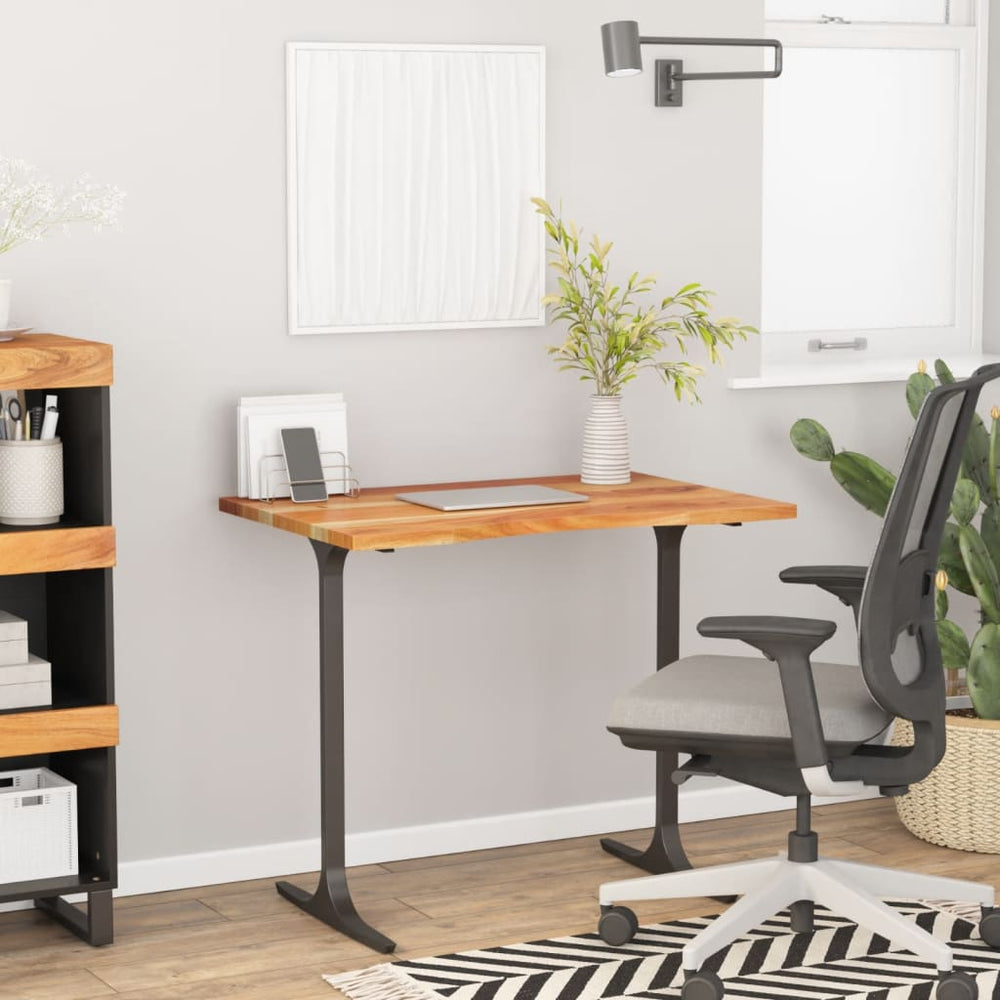 vidaXL Desk Top 90x60x2.5 cm Rectangular Solid Acacia Wood