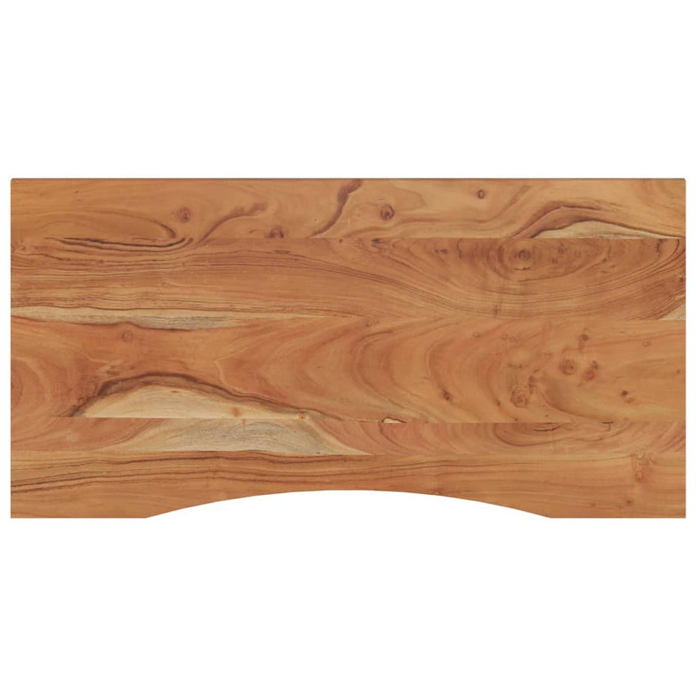 vidaXL Desk Top 110x60x2.5 cm Rectangular Solid Acacia Wood