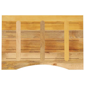 vidaXL Desk Top with Cut-Out 80x50x2.5 cm Solid Mango Wood