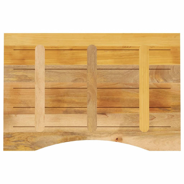 vidaXL Desk Worktop with Cut-Out 90x60x2.5 cm Solid Mango Wood