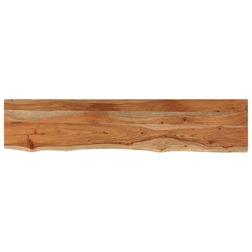 vidaXL Tabletop 160x30x2.5cm Rectangular Solid Acacia Wood Live Edge