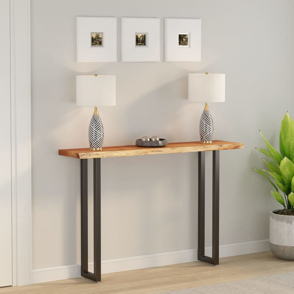 vidaXL Tabletop 160x30x2.5cm Rectangular Solid Acacia Wood Live Edge