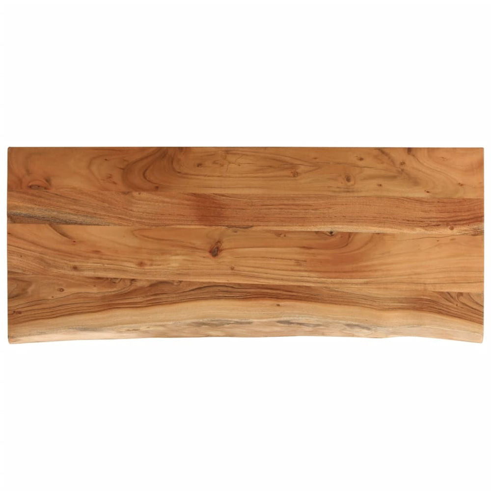 vidaXL Tabletop 90x40x2.5 cm Rectangular Solid Acacia Wood Live Edge