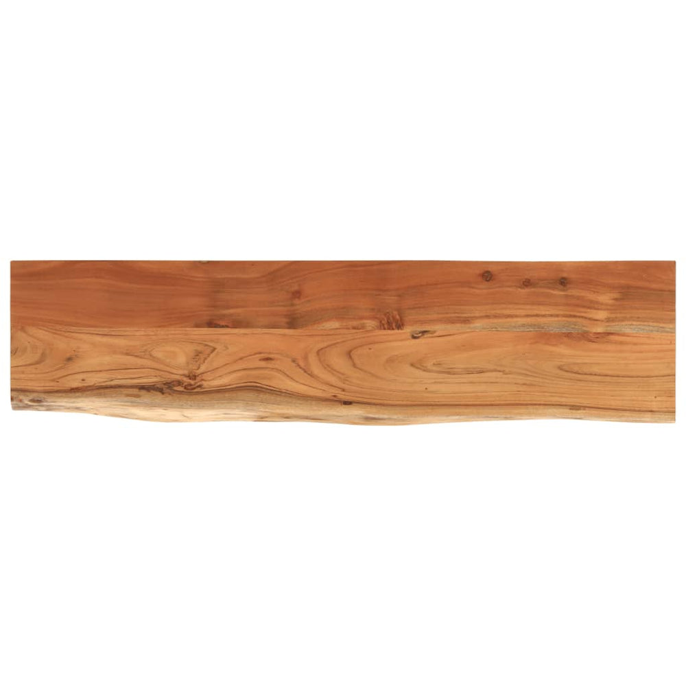vidaXL Tabletop 160x40x2.5cm Rectangular Solid Acacia Wood Live Edge