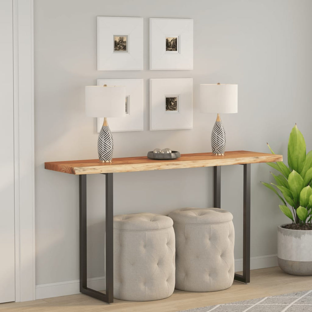 vidaXL Tabletop 160x40x2.5cm Rectangular Solid Acacia Wood Live Edge