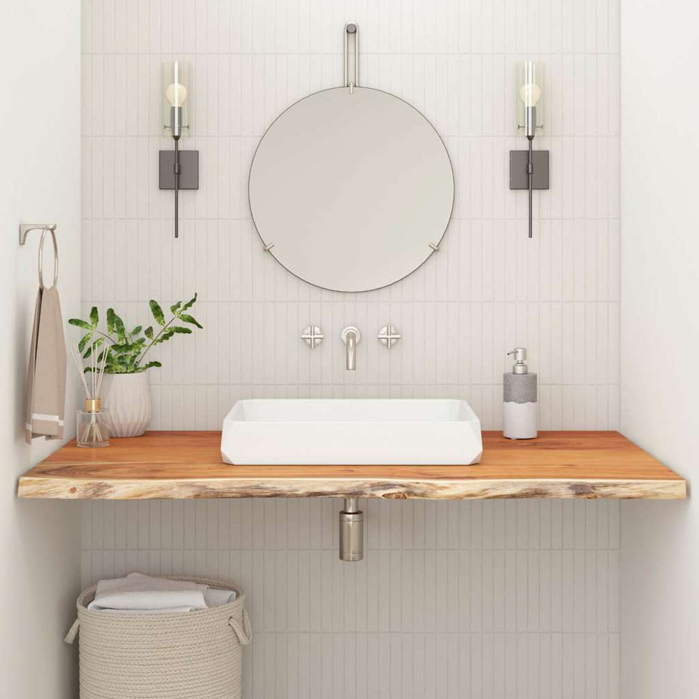 vidaXL Washbasin Countertop 140x60x2.5 cm Rectangular Solid Acacia Wood