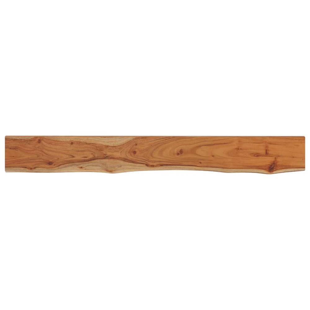 vidaXL Wall Shelf 140x20x3.8 cm Rectangular Solid Acacia Wood Live Edge