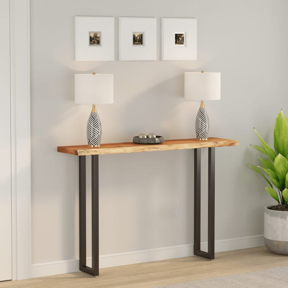 vidaXL Tabletop 160x30x3.8 cm Rectangular Solid Acacia Wood Live Edge