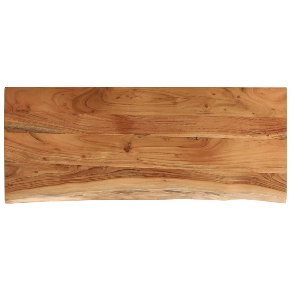 vidaXL Tabletop 100x40x3.8 cm Rectangular Solid Acacia Wood Live Edge