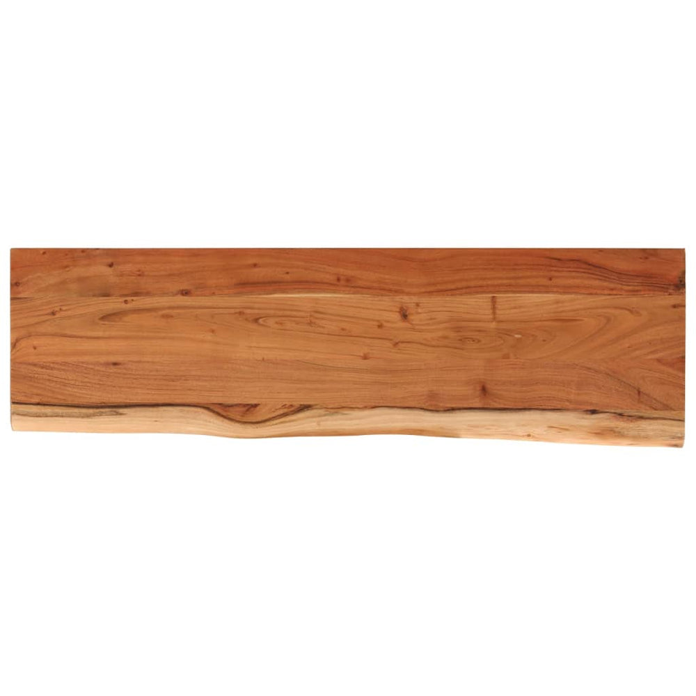 vidaXL Tabletop 120x40x3.8 cm Rectangular Solid Acacia Wood Live Edge