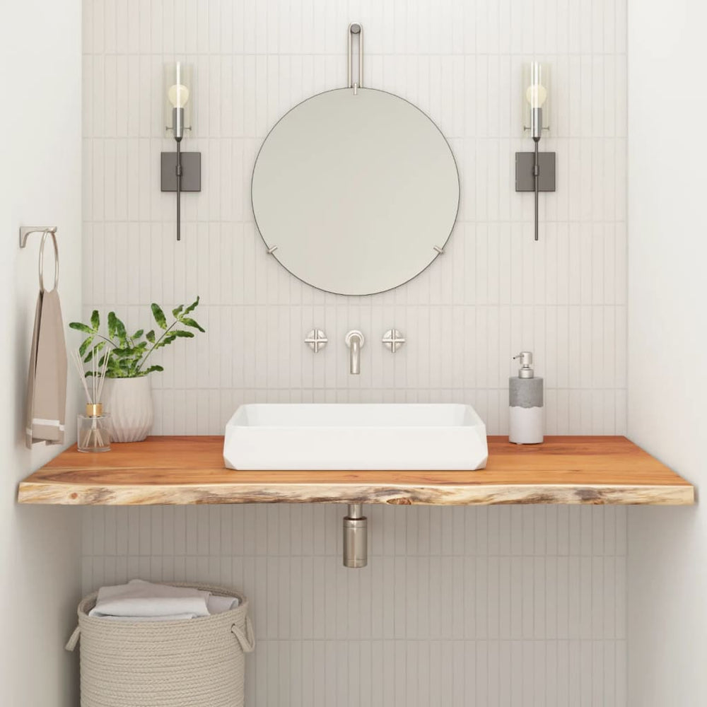 vidaXL Vanity Top 140x60x3.8 cm Rectangular Solid Acacia Wood