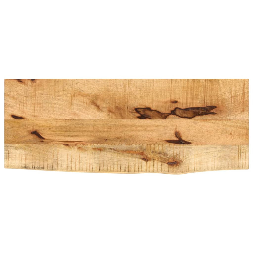 vidaXL Table Top 80x20x2.5 cm Live Edge Solid Wood Rough Mango Wood