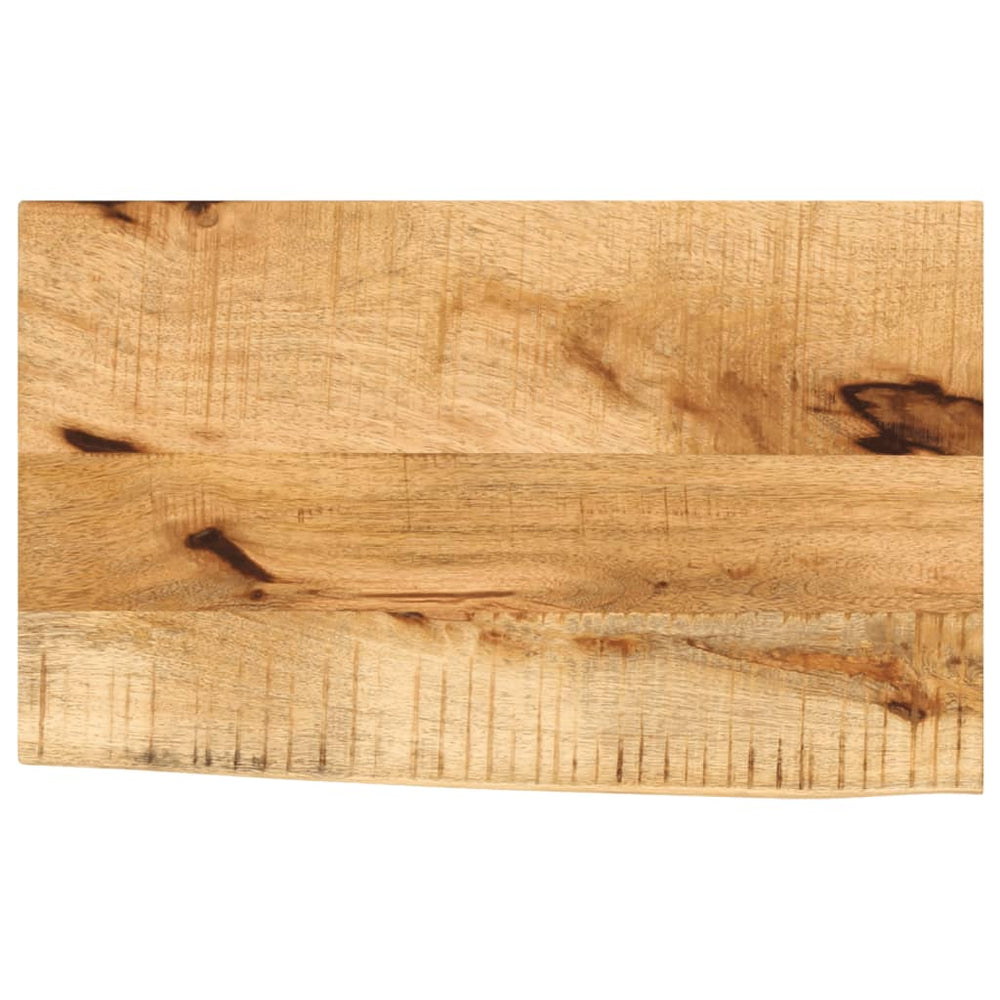 vidaXL Table Top 60x30x2.5 cm Live Edge Solid Rough Mango Wood