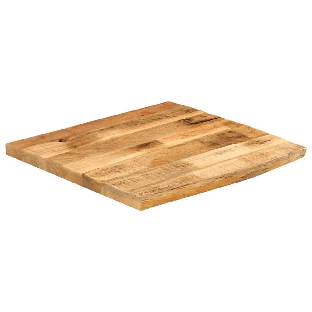 vidaXL Tabletop 40x40x2.5 cm Live Edge Solid Rough Mango Wood