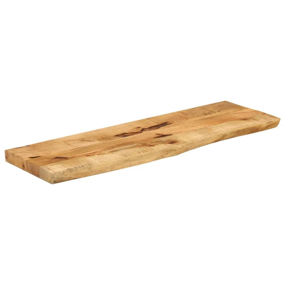 vidaXL Tabletop 110x40x2.5 cm Live Edge Solid Rough Mango Wood