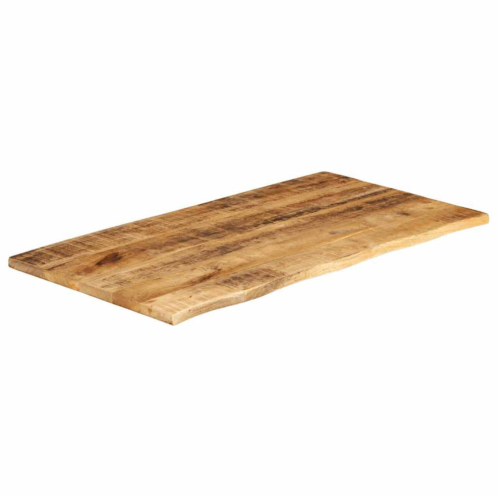 vidaXL Tabletop 120x60x2.5 cm Live Edge Solid Rough Mango Wood
