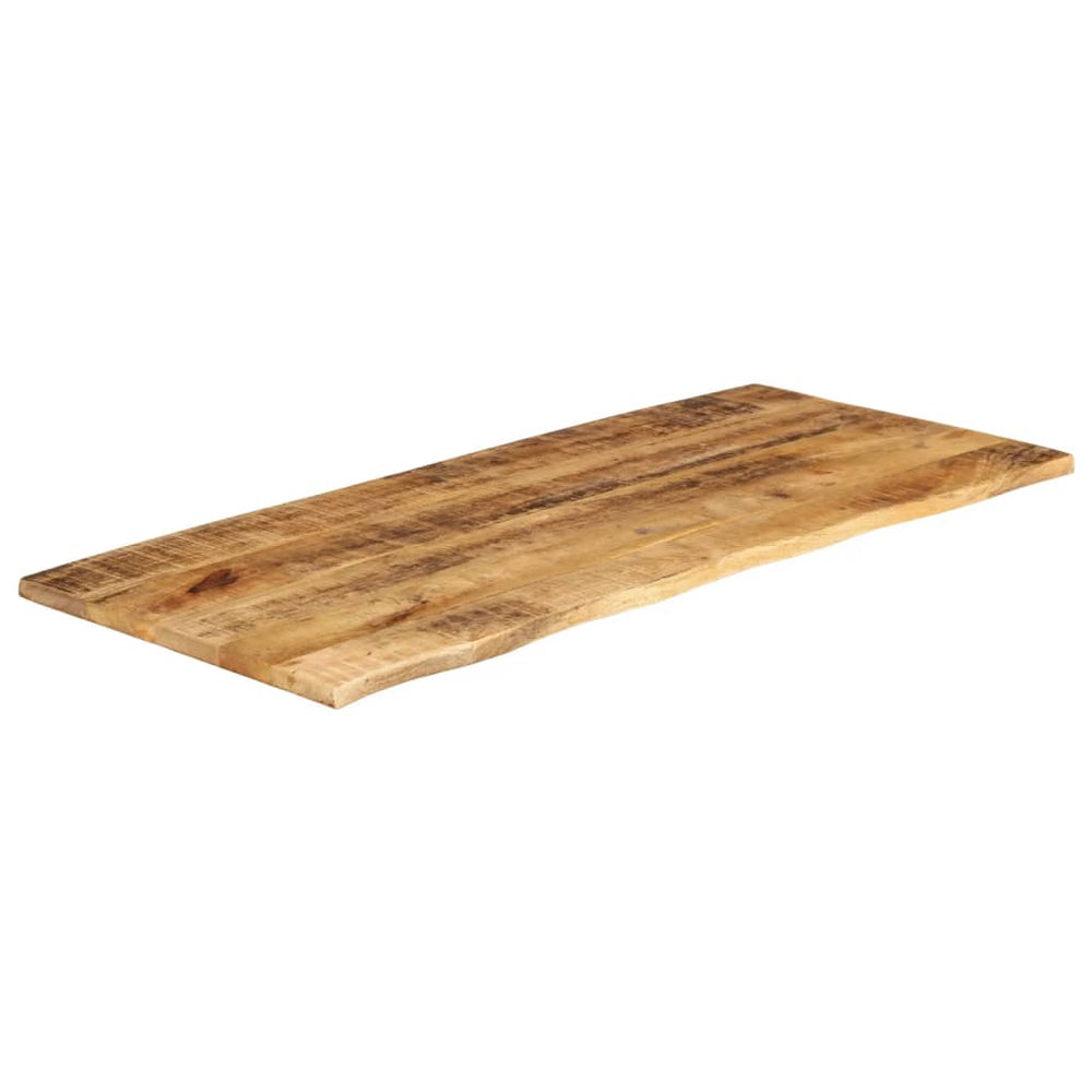 vidaXL Tabletop 140x60x2.5 cm Live Edge Solid Rough Mango Wood
