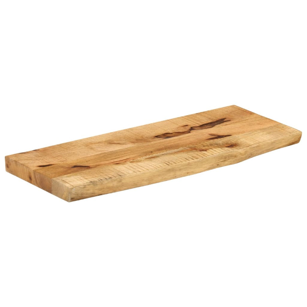 vidaXL Tabletop 90x20x3.8 cm Live Edge Solid Rough Mango Wood