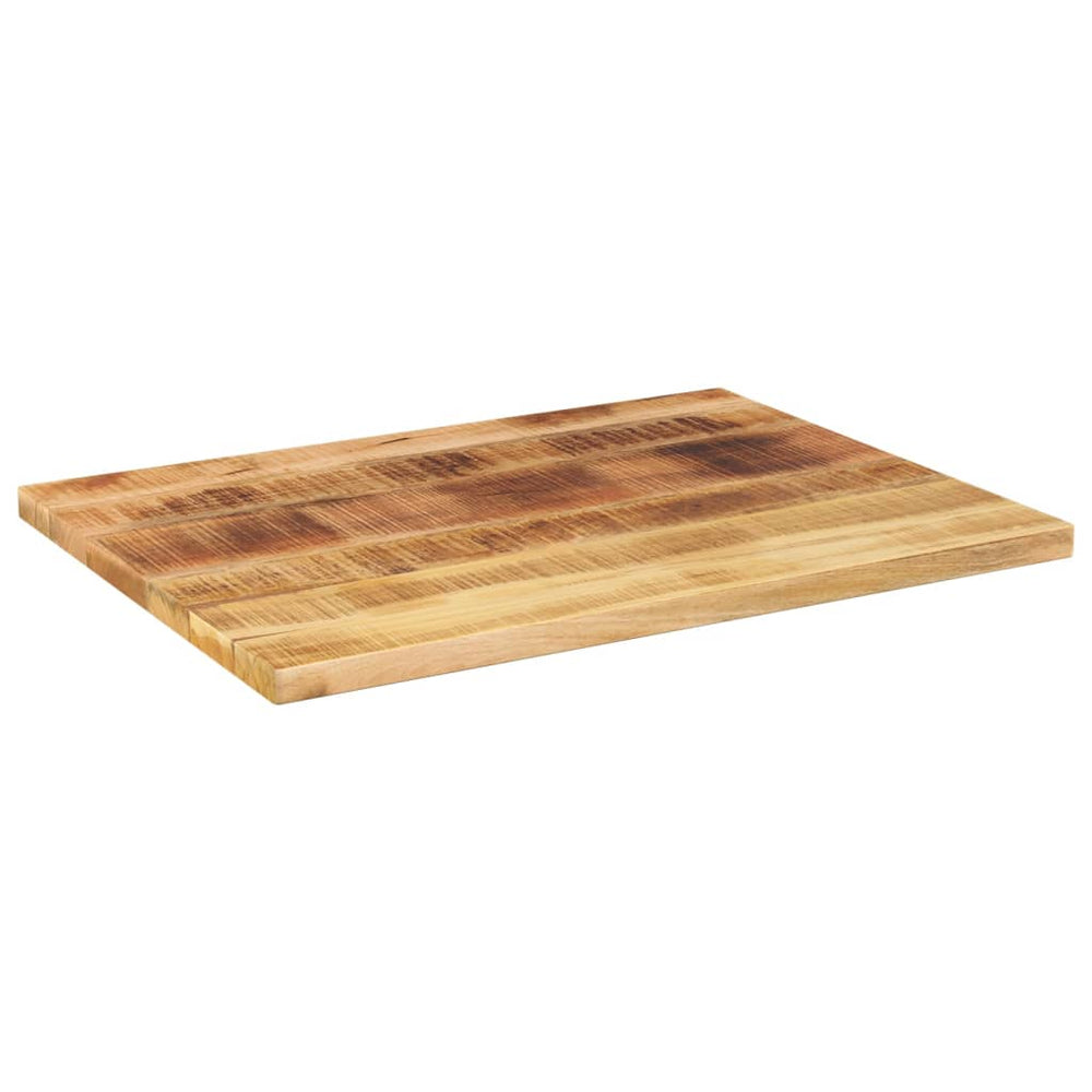 vidaXL Tabletop 80x70x2.5 cm Rectangular Rough Solid Mango Wood